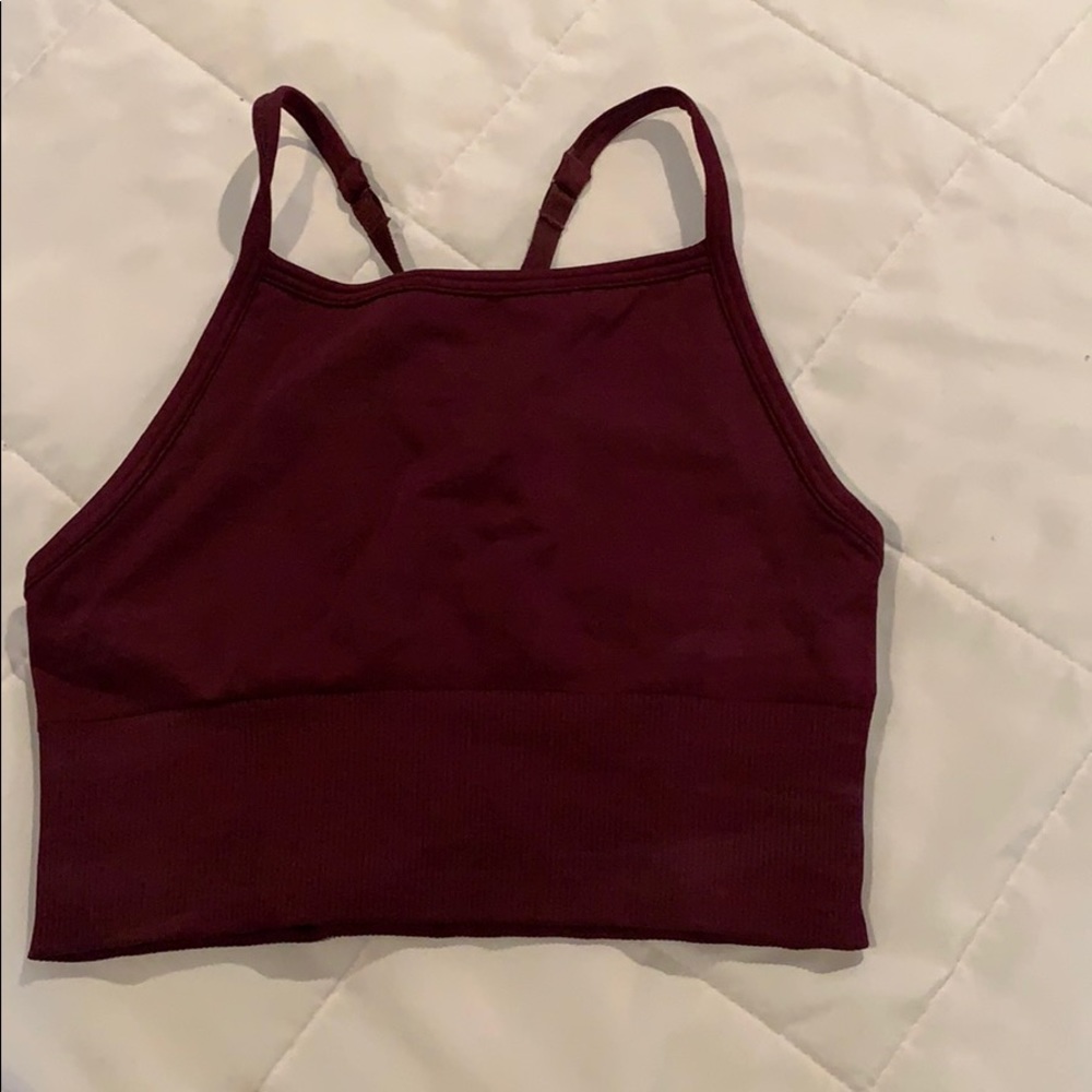 NWOT Lululemon maroon sports bra